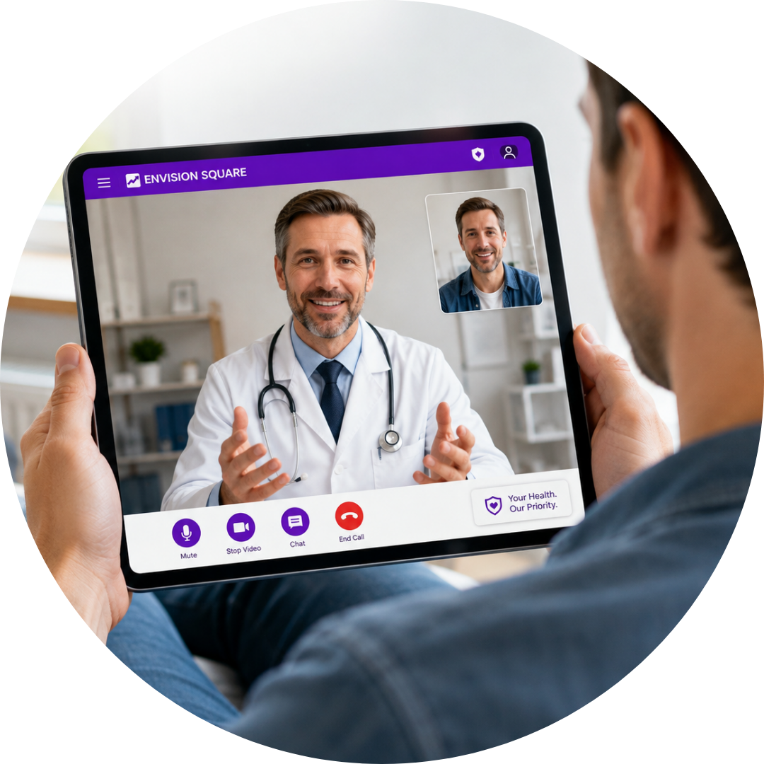 White-label telemedicine app developed by Envision Square
